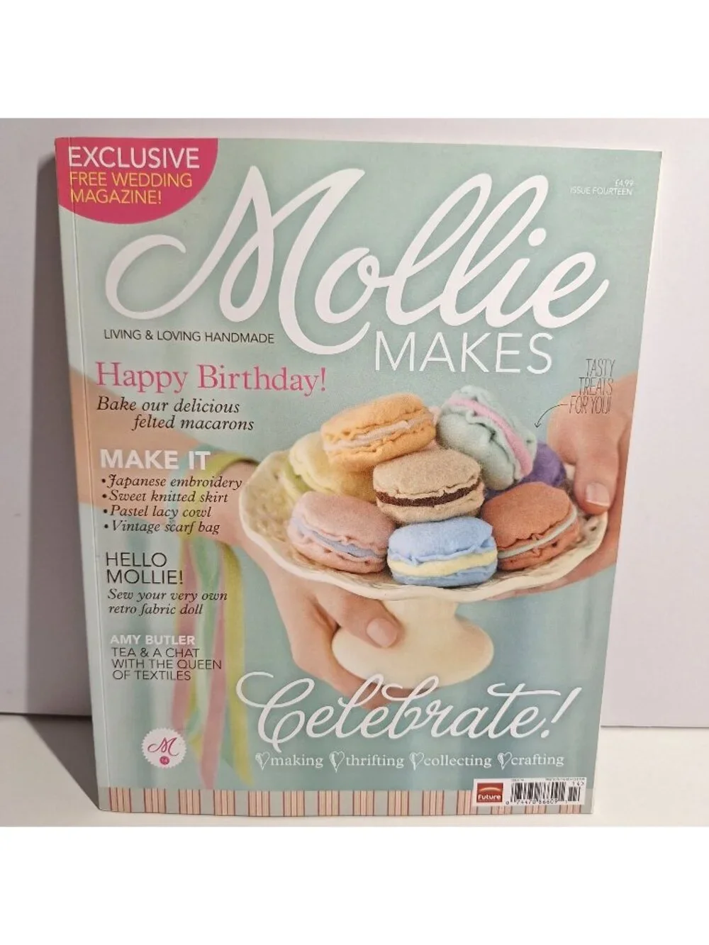 Mollie Makes Issue 14 2012 Magazine Felted Macrons Handmade Fun DIY Projects - Picture 1 of 12
